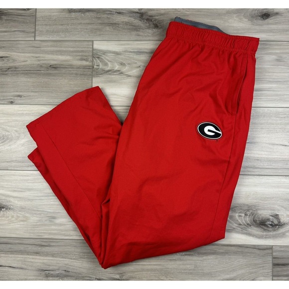 Georgia Bulldogs Nike Men's Pants‎ Dri-Fit Mesh Lined Red Size XXL Active - Picture 1 of 4